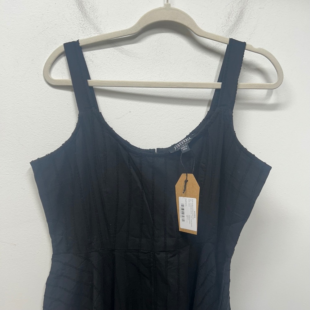 NWT Disturbia Blythe Handkerchief Hem Midaxi Dress Black Cotton whimsigoth 10 - Picture 6 of 10